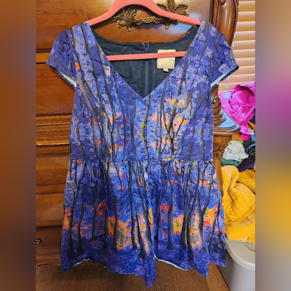 Modcloth enchanted forest dress 1x